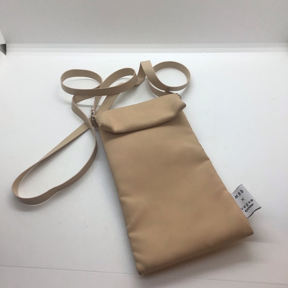 Vogue MBB Eyewear Crossbody Bag Mini Case Soft Shell Nude